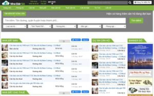 Mẫu website bất động sản 01