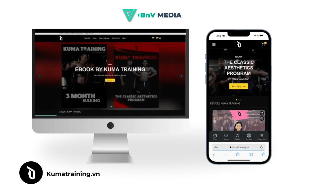 Thiết kế website coach, ebook  – Đạt Kuma